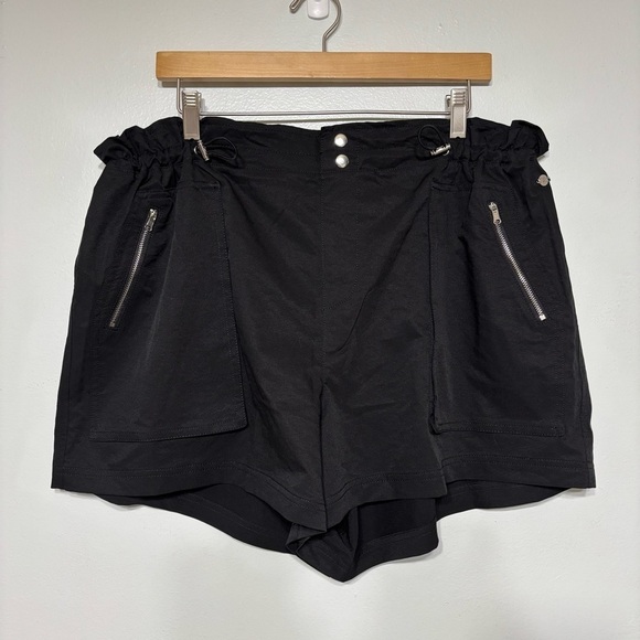 Calia By Carrie Underwood Black Draw String Paper Bag Woven Shorts Size XXL - Picture 2 of 6